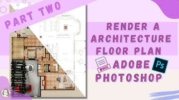 architectural floor plan rendering in photoshop tutorial step by step part 01