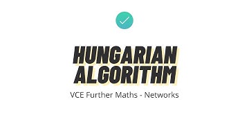 The Hungarian Algorithm but WAY QUICKER! | VCE Further | Networks