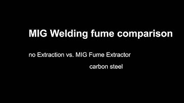 MIG weld | Torch comparison with and without extraction