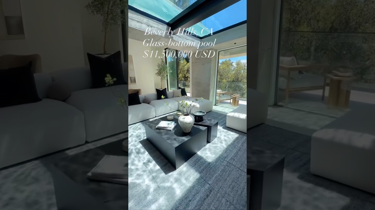 Beverly Hills,CA $11,500,000 USD.Glass-bottom pool. #洛杉矶房产 #美国买房 #洛杉矶买房 #美国豪宅 #luxury #beverlyhills 縮圖