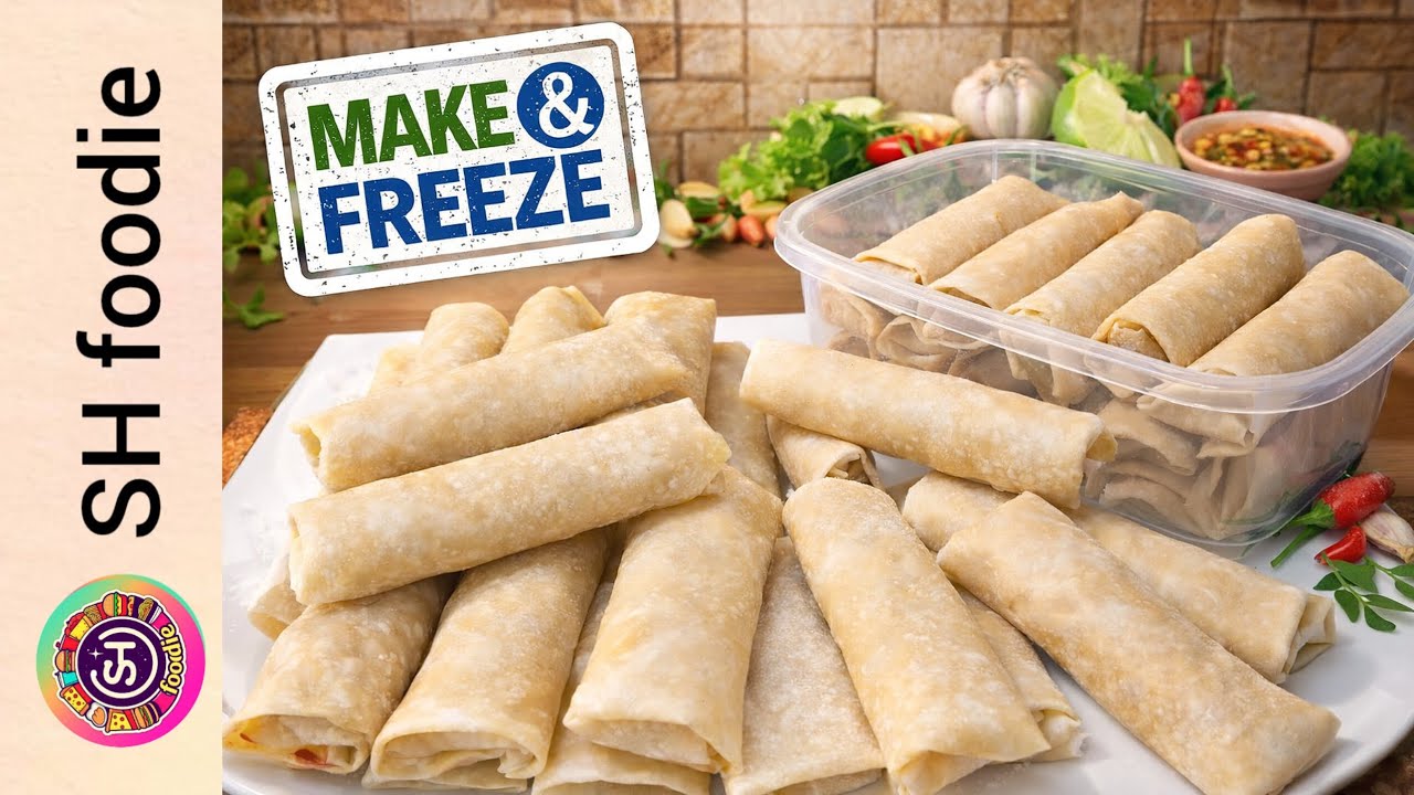 Ramadan Special Chicken Spring Roll Recipe by SH Foodie | Make and Freeze 