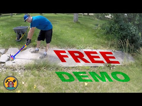 How to DIY Sidewalk Removal For FREE!