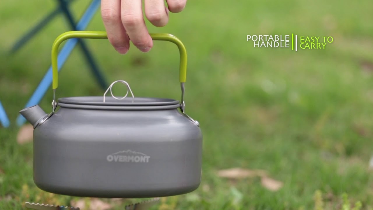 Fast (7Day) Free Shipping Camping Kettle Camp Tea Coffee Pot Aluminum Overmont, camping tea
