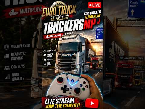 EURO TRUCK SIMULATOR 2 ON TRUCKERSMP EVENT GAMEPLAY with controller #multiplayer #funwithfriends
