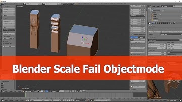 Blender Tutorial: Scale Objectmode Errors