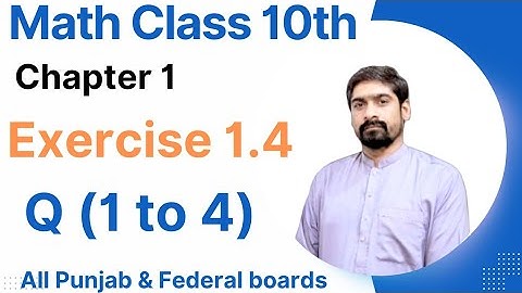 Class 10th Maths Exercise 1.4 | Question no. 1 - 4 | Radical Equations | Calculus Insights