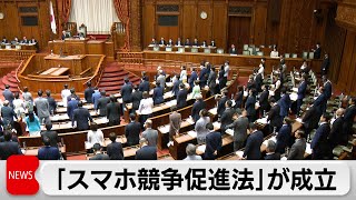 アプリ市場での独占を規制　「スマホ競争促進法」が成立