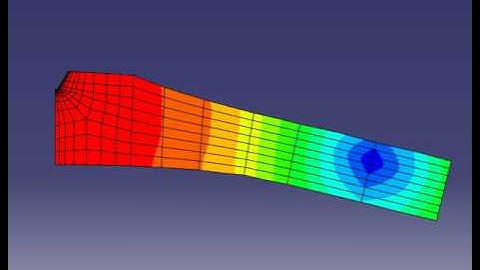 Notched beam under cyclic loading