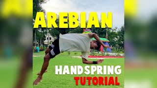 How to Arabian Handspring/180 backhand spring tutorial/ #hyperhookaashish #shorts