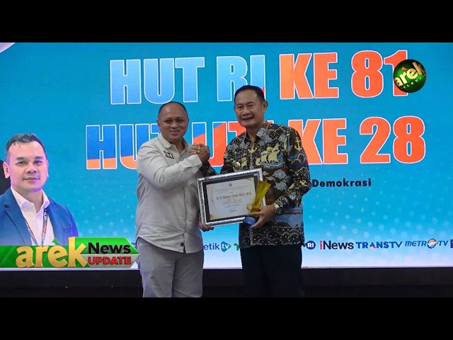 LAMONGAN - GELAR PUNCAK HUT KE-28, IJTI PANTURA RAYA ANUGERAHKAN PENGHARGAAN BAGI TOKOH LAMONGAN