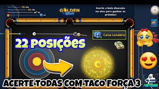22 Posições Diferentes do Lucky Shot e Golden Shot Pra Ganhar o Prêmio Máximo no 8 Ball Pool