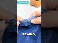 Sewing Hack to Make Pants Look Tailored. #fashionideas #lifehacktips #fashiontips #sewingtips