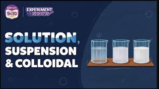 Solution, suspension and colloid | #ExperimentShorts