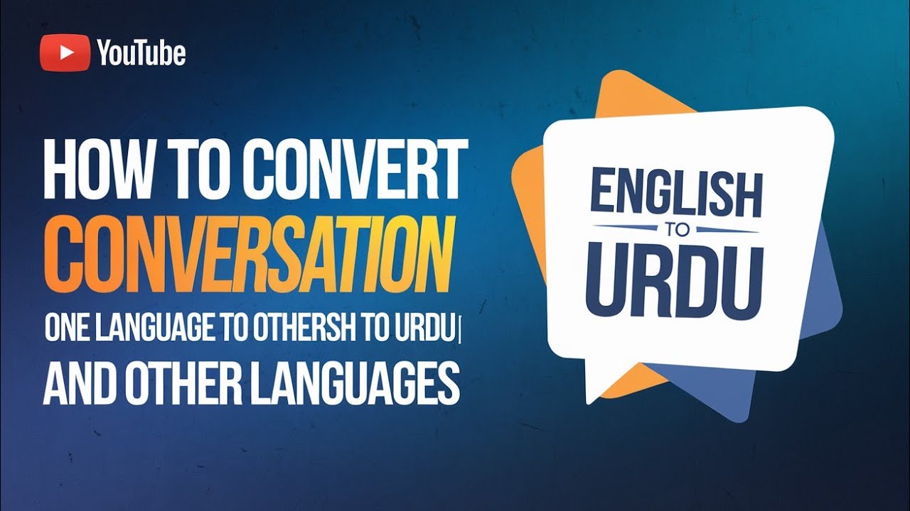 how to convert conversation with One language to other 