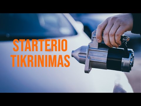 Video: Kaip Pasirinkti Starterio įkroviklį