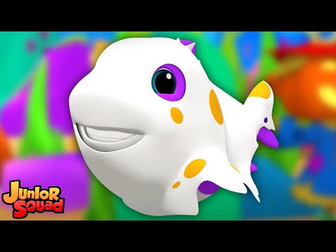 Страшная маленькая акула Хэллоуин мультфильм и песня для детей