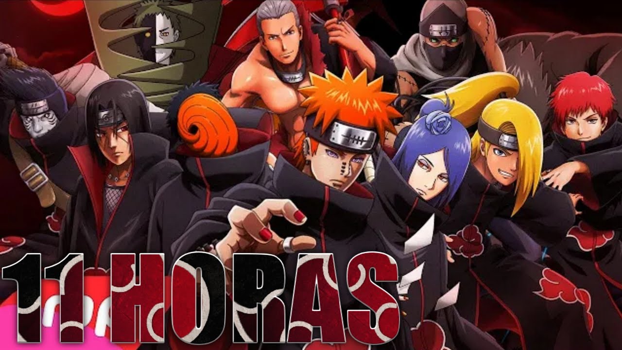 11 Horas Rap da Akatsuki  Naruto   OS NINJAS MAIS PROCURADOS DO MUNDO  NERD HITS