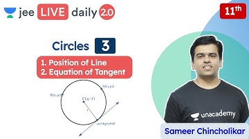 JEE: Circles L3 | Class 11 | Unacademy JEE | JEE Maths | Sameer Chincholikar