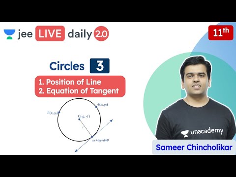 JEE: Circles L3 | Class 11 | Unacademy JEE | JEE Maths | Sameer Chincholikar