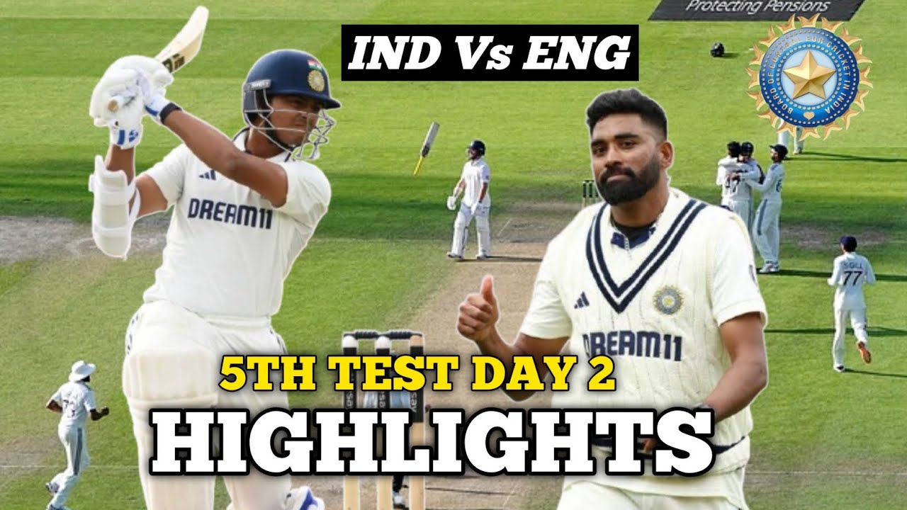 INDIA Vs ENGLAND 5th Test Day 2 Highlights! IND vs ENG 5th Test ...