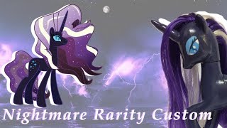 Custom Nightmare Rarity Pony Diy Custom Pony Tutorial Cotton Candy Customs