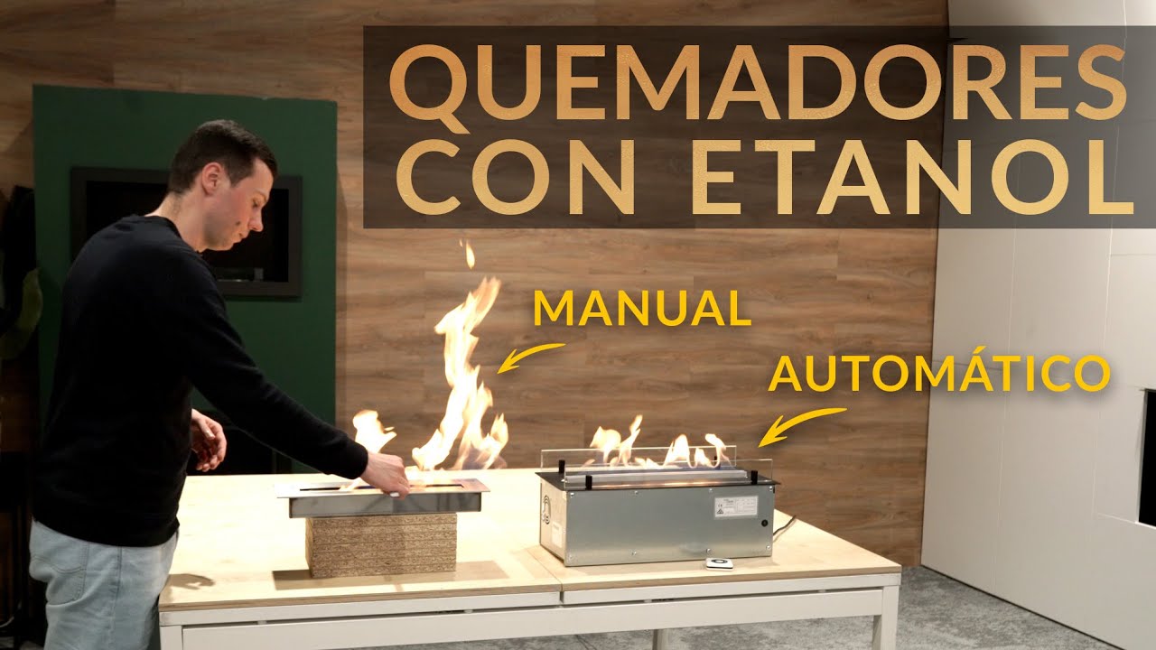 Cómo funciona una chimenea de etanol? Comparación de chimeneas manuales y  automáticas. 