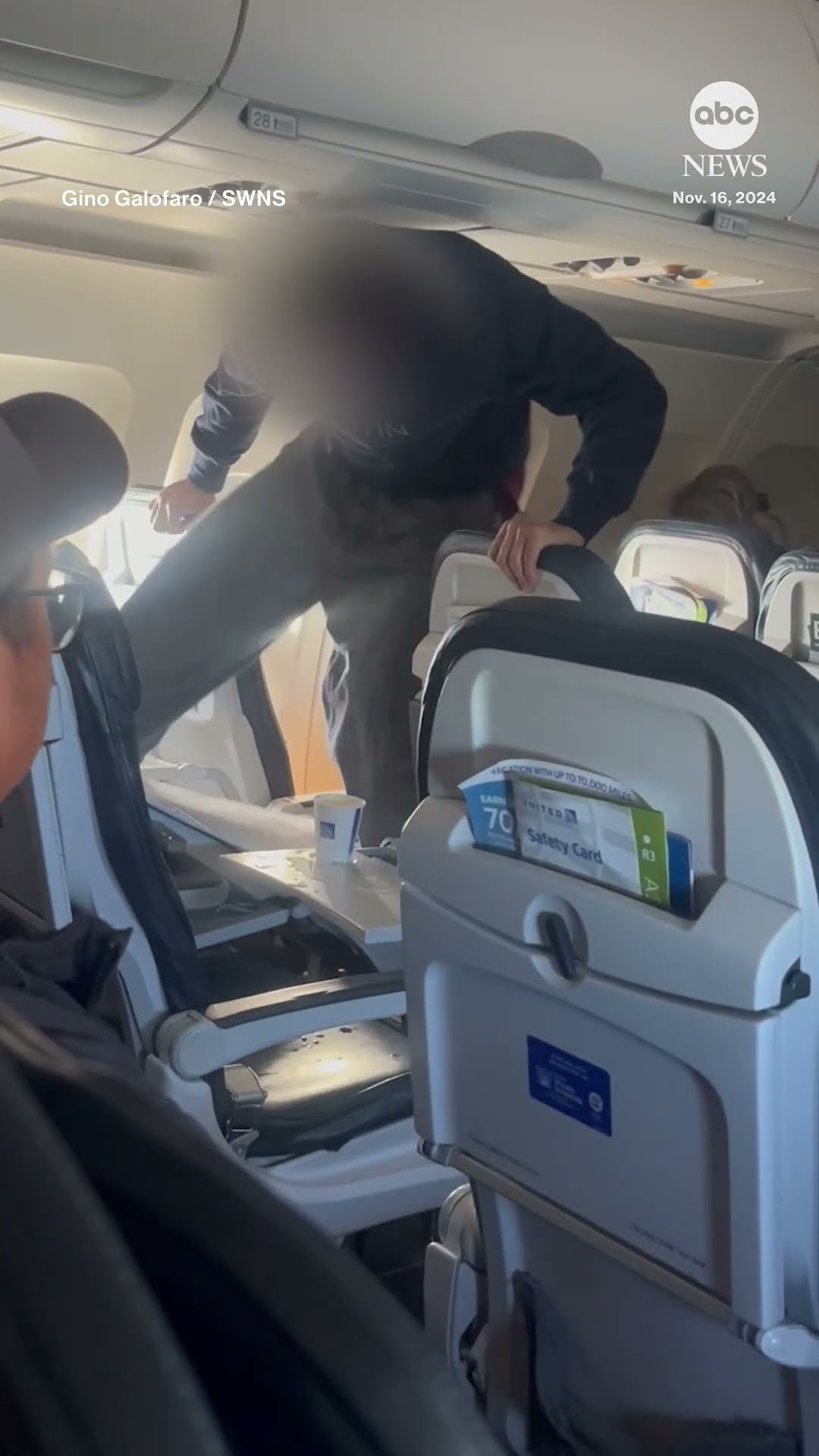 'Disruptive' passenger kicks chair on United flight from Austin to Los Angeles