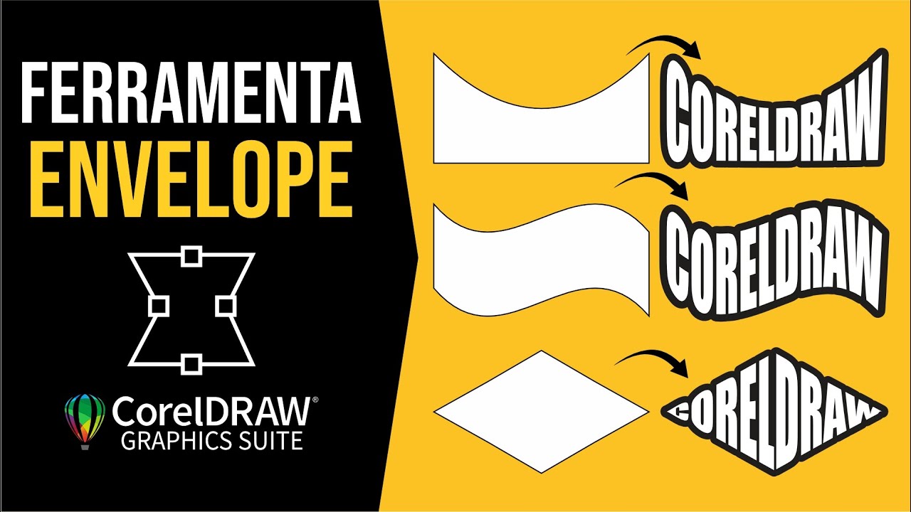 Como usar a ferramente envelope no CorelDraw ( #2025 ) - YouTube