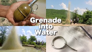 水の真ん中へ!【手榴弾を投げる】本物のハンドグレネードを体験「RGD-5」4カメラ撮影版