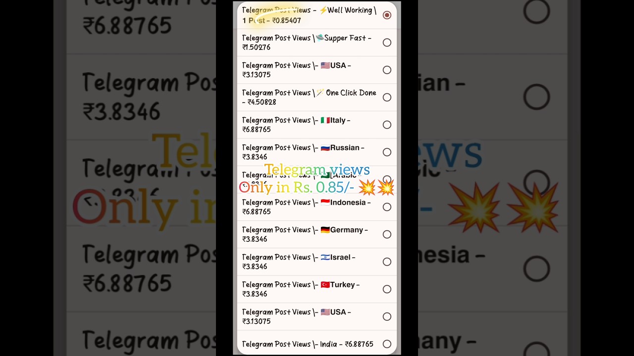 Best SMM Panel for Cheap & High-Quality Telegram Views 💥👀