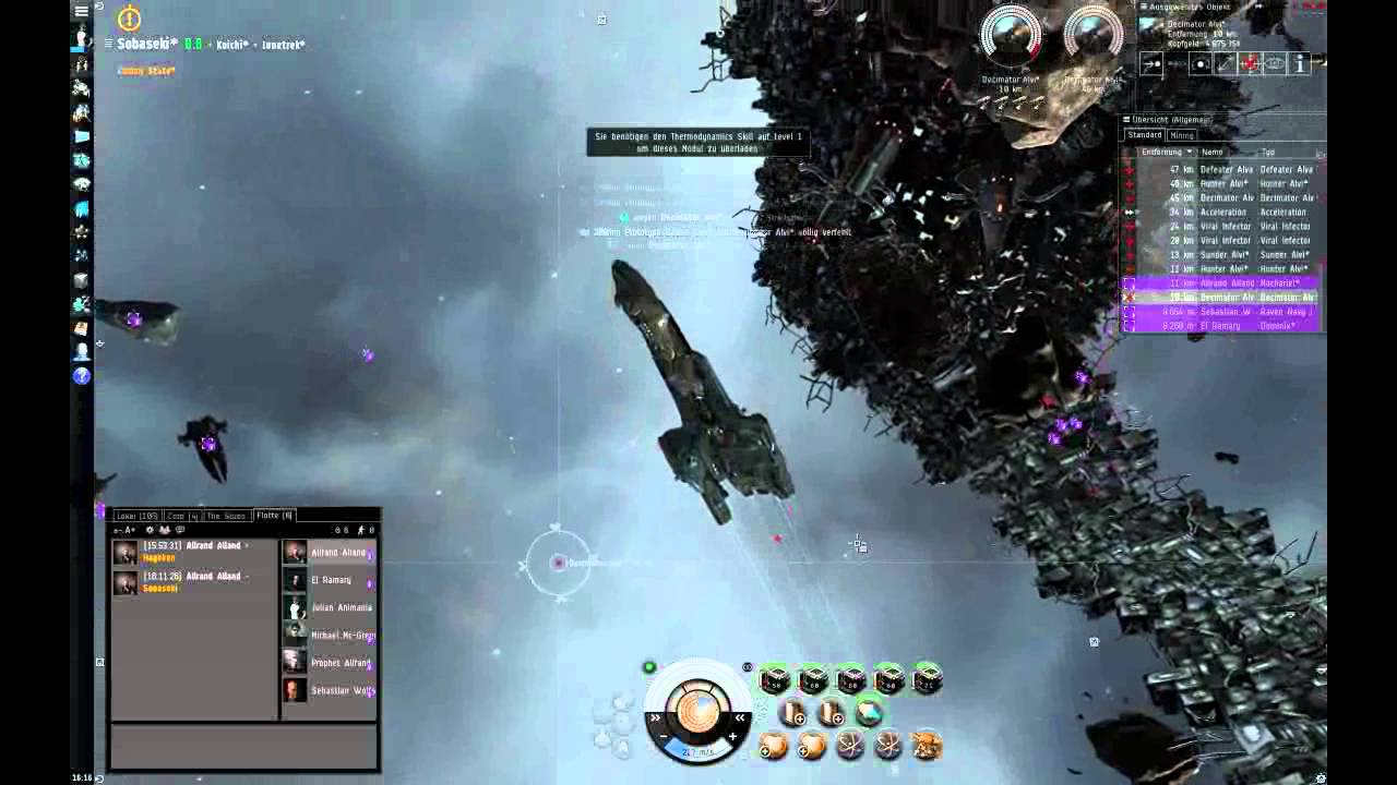 EVE Online gameplay ( Deutsch ) Kampf Mission 1 YouTube