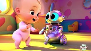 Baby Leo & His Robot Friend Kids Song Playtime With Robot Toys