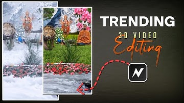 Navratri Special 3D Durga Maa Animation Video Editing | Live River & Lion Effect Tutorial