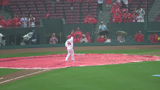 上本崇司が新井のモノマネ!?雨天中止でもファンを盛り上げる!