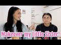 Giving my Little SISTER a Full MAKEOVER! Turning her into me! | Emma and Ellie