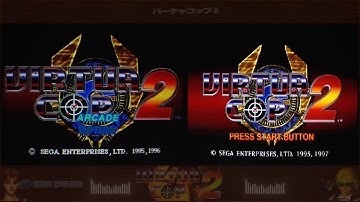 Virtua Cop 2 - Real hardware comparison SegaSaturn VS Windows - No Emulator.