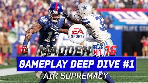Madden 16 Offensive Gameplay Improvements & Info Breakdown (WR/DB Interactions & Passing Game)