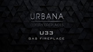 U33 Gas Fireplace Burn Video