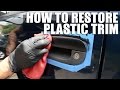 Restore and fix faded plastic trim on your car