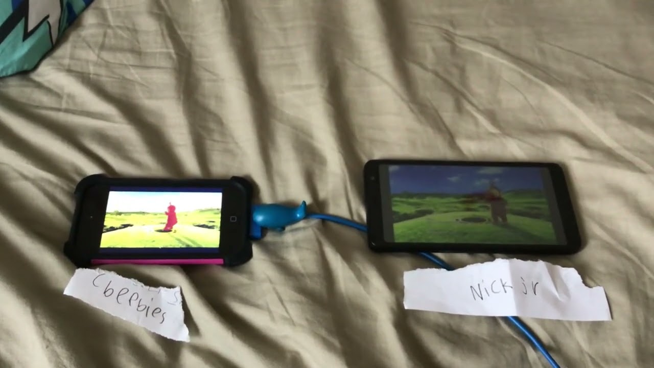 Teletubbies 2015 reboot end credits comparison