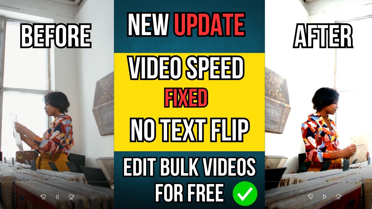 UPDATE !!! Bulk Video Editor ( Speed increase + no flip option) - FIXED ...