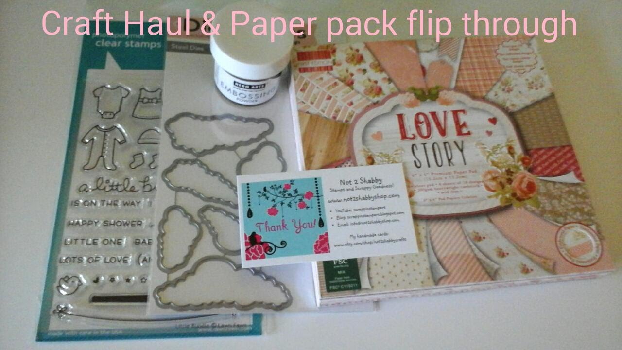 Craft Haul & Flip through of the Trimcraft Love Story 1st edition paper pack
