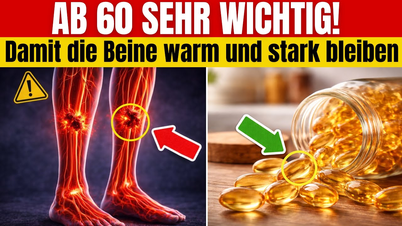 Nur ein Vitamin verbessert die Durchblutung der Beine ab 60