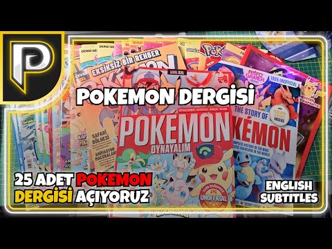 25 Tane Pokemon Dergisi Açıyorum [EN-Subtitles] - Pokemon