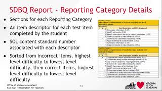 Information for Teachers: Grades 3-8 Reading and Mathematics Growth Assessments