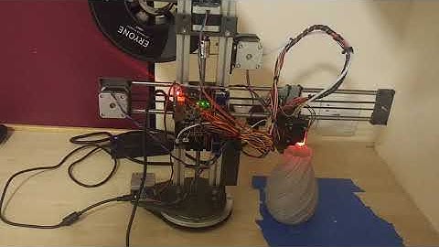 Inverted polar 3d printer