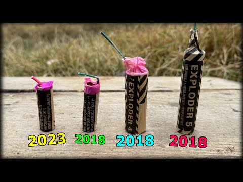 Retest Petárd EXPLODER 2, 4 & 5 | 2018 vs 2023