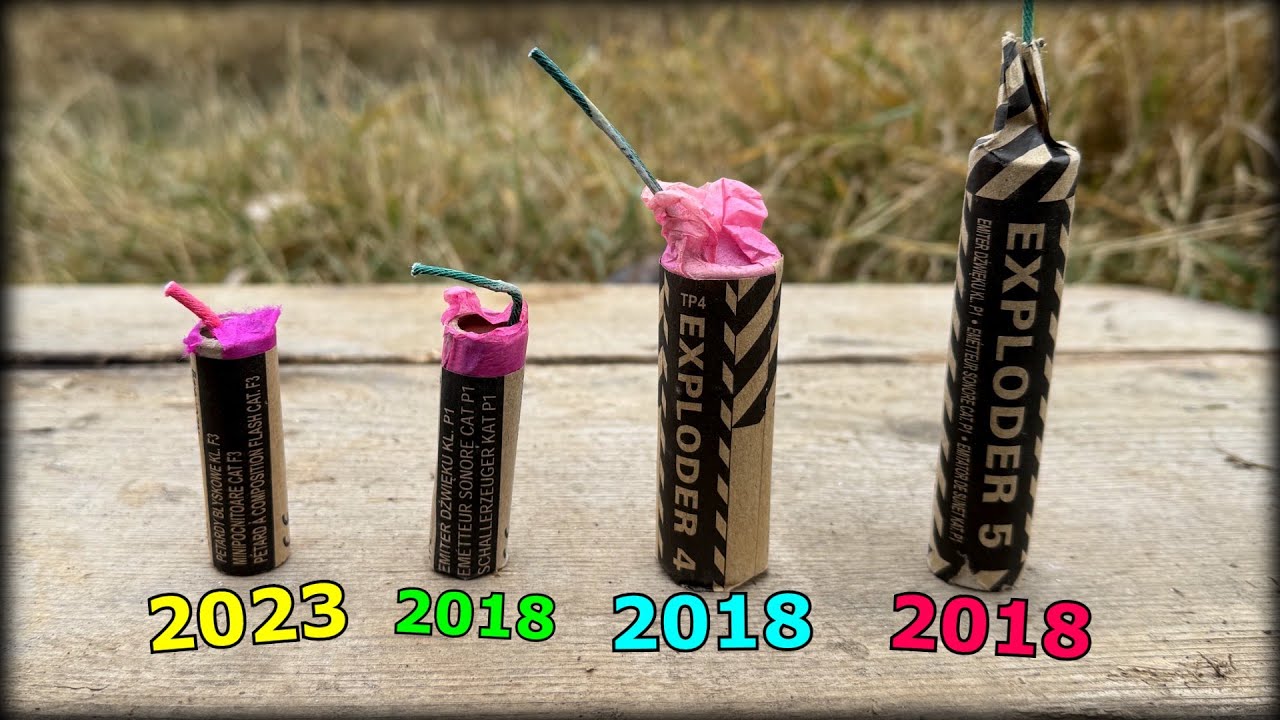 Retest Petárd EXPLODER 2, 4 & 5 | 2018 vs 2023