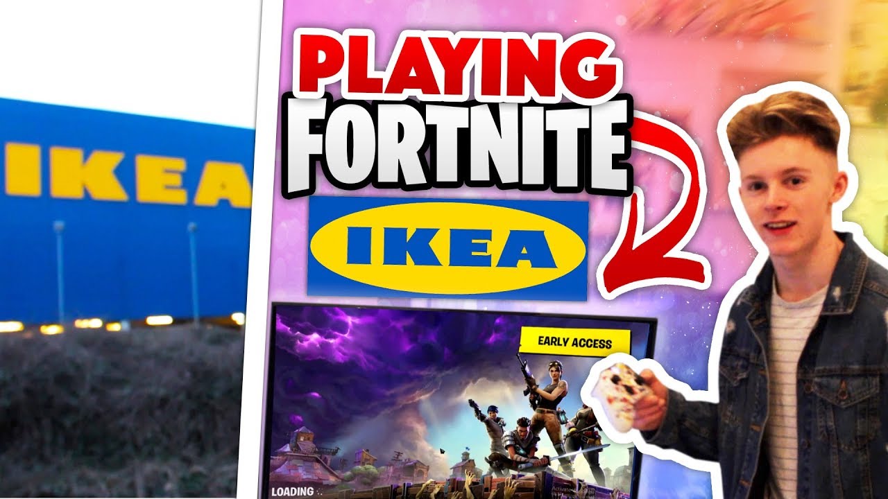 PLAYING FORTNITE IN IKEA