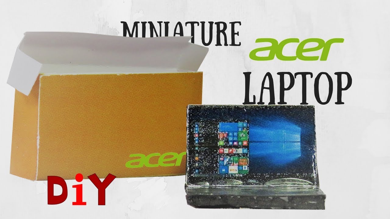 ️MINIATURE ACER LAPTOP | DIY TUTORIAL - YouTube